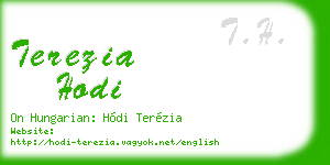 terezia hodi business card